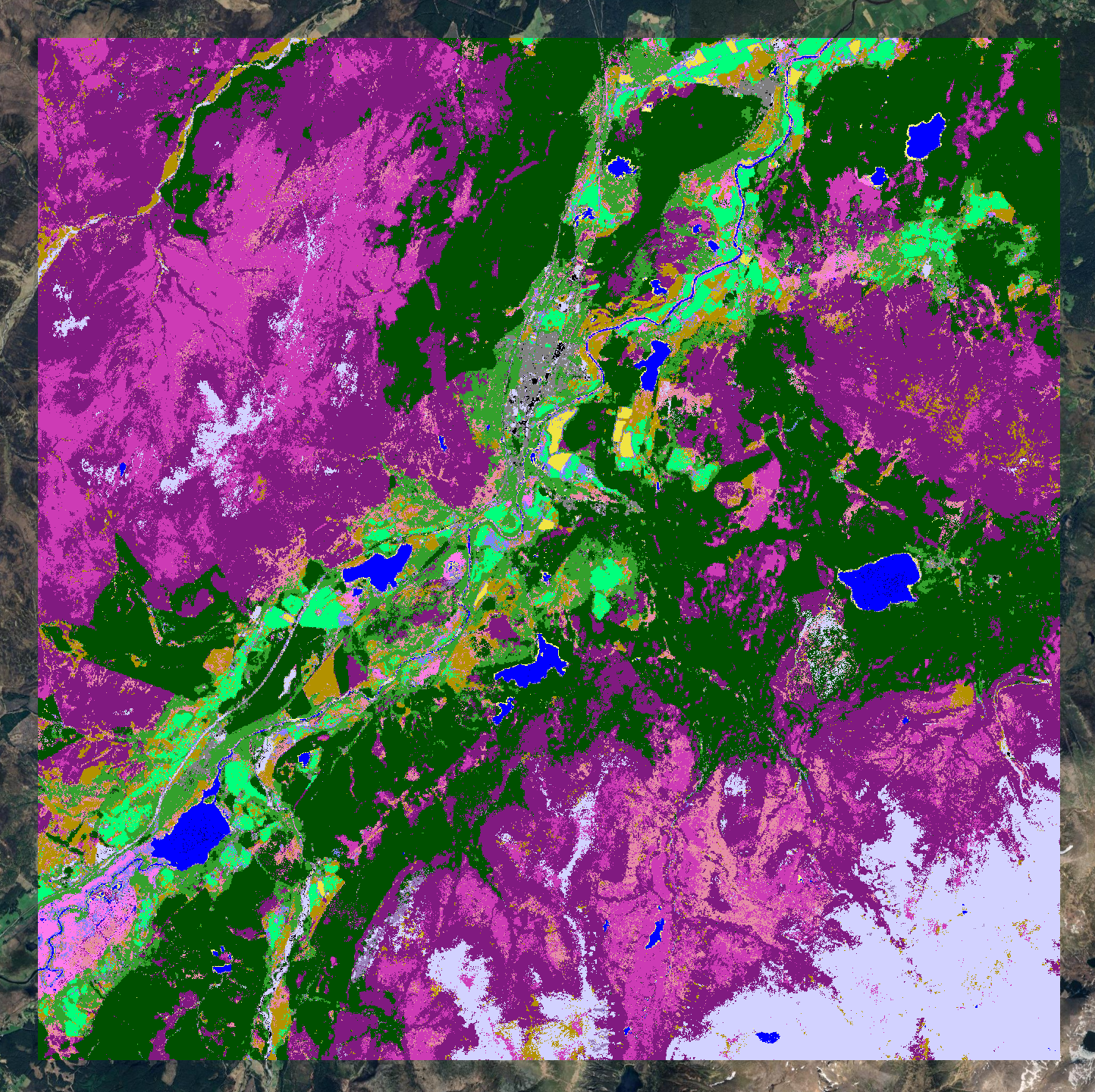 A habitat map of the Cairngorms